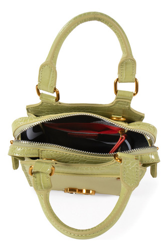Bolsa Satchel Cloe Para Mujer Mini Con Monedero Color Verde