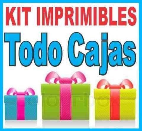 Kit Imprimible Todo Cajas Patrones Bolsas Cotillon Souvenirs