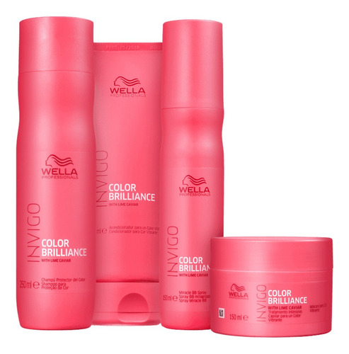 Kit De Tratamento Wella Professionals Invigo Brilliance Brilho De 750ml 750g