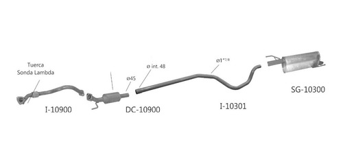 Caño De Escape Chevrolet P/ Prisma Onix