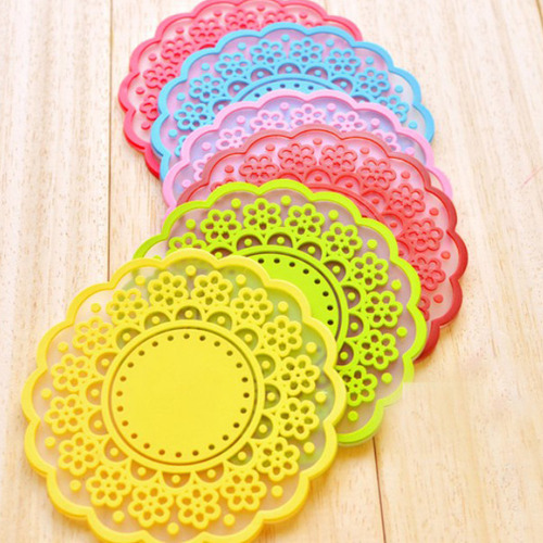 4 Peças Com Padrão De Renda Oco Translúcido, Antiderrapante,