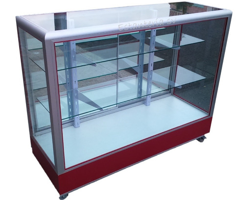 Vitrina Exhibidora Mostrador De Cristal Aparadores 1.20m