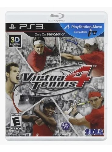 Jogo Playstation 3 Virtua Tennis 4 Game 3d Sega Ps3 Fisico