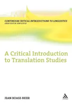 Comprar Libro: En Ingles A Critical Introduction To Translation Stu