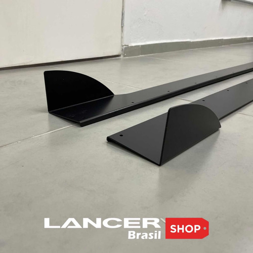 Imagem 9 de 10 de Par De Saia Lateral Em Alumínio Mitsubishi Lancer Shop Br