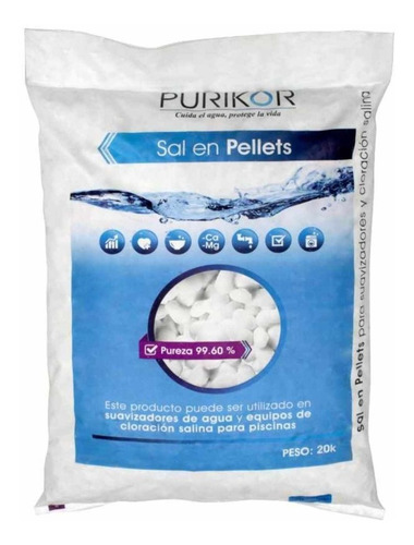 Sal En Pellets Purikor 1 Bulto 20 Kg