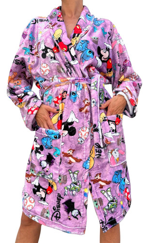 Bata Polar Soft Animada Adulto Disney