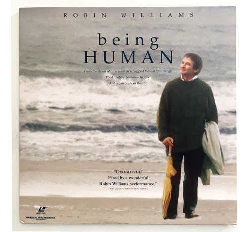 Laserdisc*  Being Human 2 X  Robin Williams* Usa* Excelente*