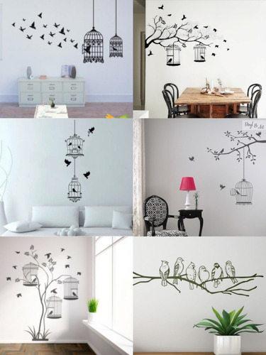 Vinilos Decorativos Pared Ramas Y Pájaros
