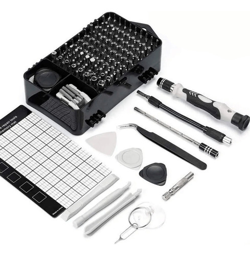 Kit Chaves Manutenção Celular Vídeo Game Eletrônicos 115 Pçs