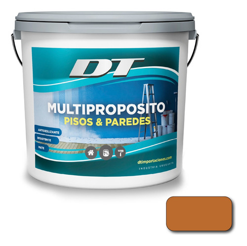 Pintura De Pisos Y Paredes Multipropósito 20 Lt | 15 Colores Color Teja