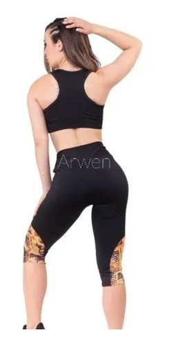 Calza Deportiva Mujer Gym Capri Fábrica, Art C240