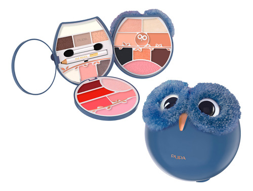 Set Maquillaje Rostro Ojos Labios Pupa Owl 4 Warm Shades