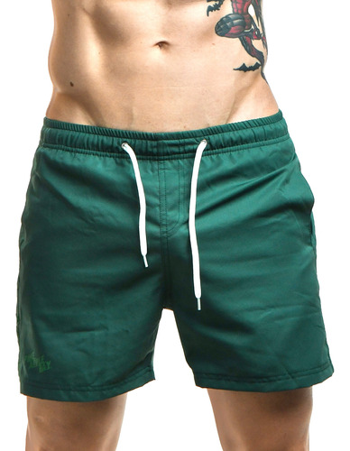 Malla Short De Baño De Hombre Liso Marca Pineapple Bay