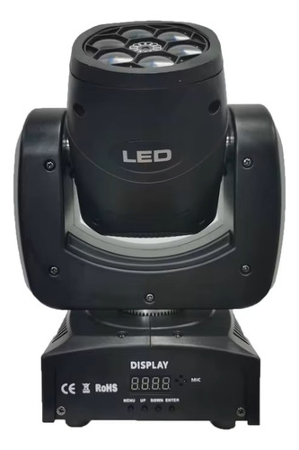 Cabeza Movil Robotico Par 6 Led 80w Rgb Dmx Fiesta Disco