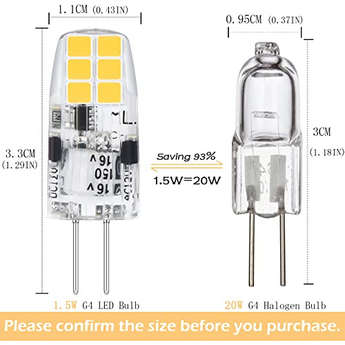Bombilla Led G4, Base De Pasador Bipin G4, De Bombill...