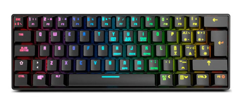 Mini Teclado Gaming Krom Kluster Rgb Wireless Nxkromklstrsp 