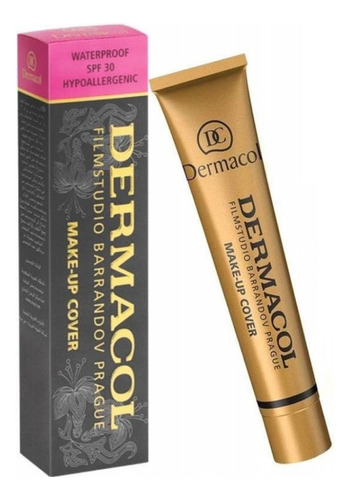 Base Facial Dermacol Makeup Cover Alta Cobertura 30g Tom 214