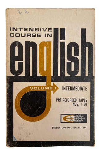 Libro Intensive Course In English Intermediate Language 1969