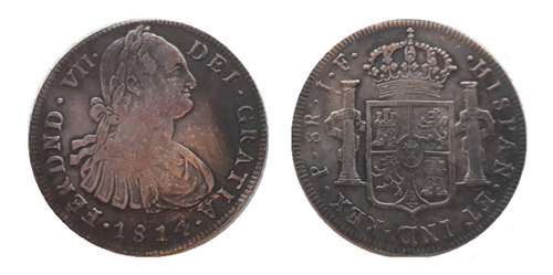 Moneda Conmemorativa Histórica 8 Reales Chile 1814