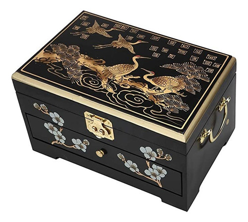 Oriental Joyería De Madera Caja De Almacenamiento De La Caja