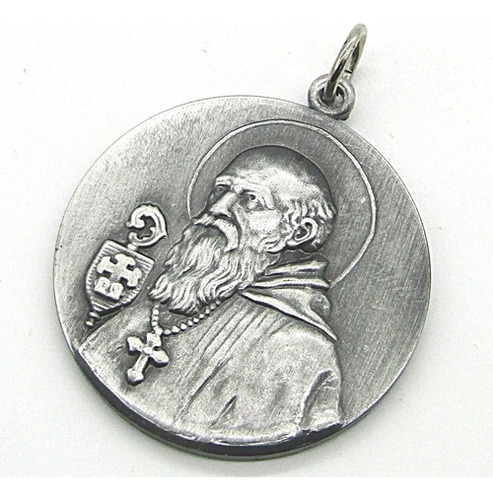 Medalla Cunero San Benito 43mm Con Esmalte - Chiarezza 