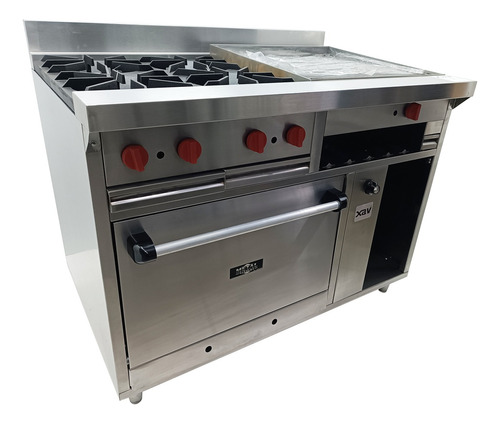 Cocina Industrial Gas Horno Plancha Gratina Acero Mstar 9970