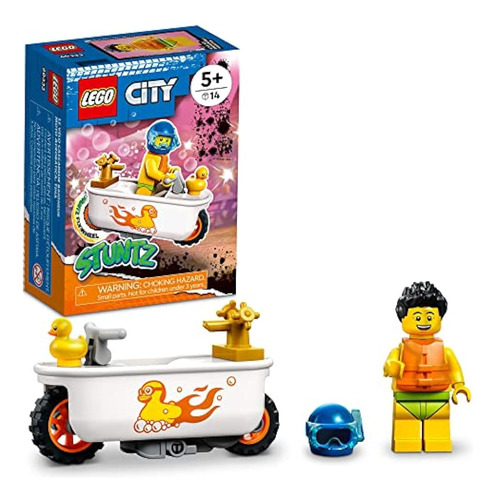 Juego De Juguetes De Construcción Lego City Bathtub Stunt Bi