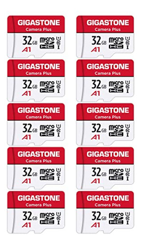 [gigastone] Micro Sd Card 32gb 10-pack, Camera Plus, Microsd