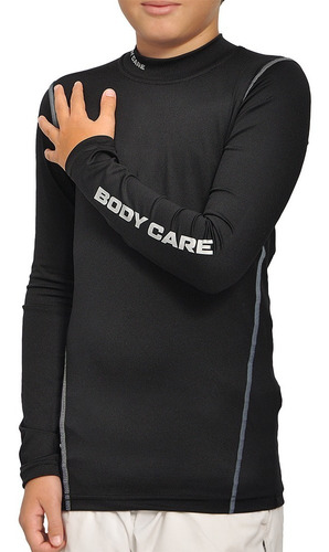 Remera Termica Camiseta Termica Niños Body Care 2014 Negra