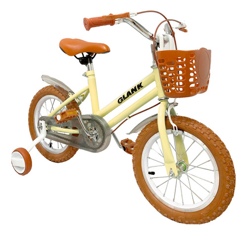 Bicicleta Rodado 16 Color Pastel Canasto Y Rueditas