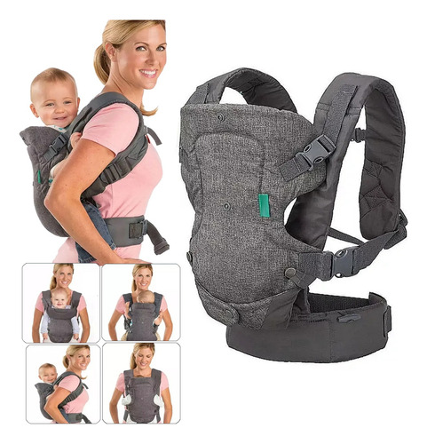 Mochila Cangurera Para Bebé Ergonómica De 4 Formas De Porteo