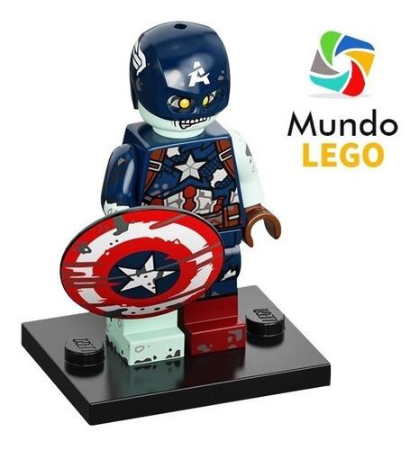 Lego Marvel Studios Minif - Zombie Capitão América(07) 71031