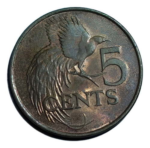 Moneda Trinidad Y Tobago 5 Cents (Usado)