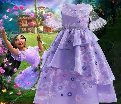Vestido Morado De La Serie De Dibujos Animados De La Películ