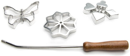 Imagen 2 de 7 de Set De Moldes Para Rosetas Para Hacer Galletas Fritas