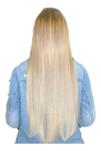 Mega Hair Tic Tac Loiro Claro Sem Brilho / 70 Cm !!!