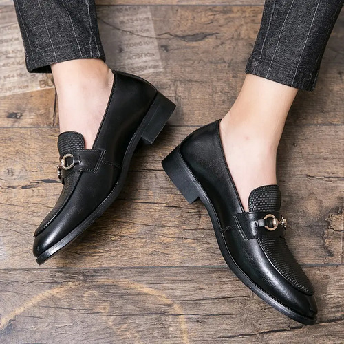 Zapatos Vestir Slip-on Hombre Talla 38-48 Negro Rojo Marron | Meses sin  intereses