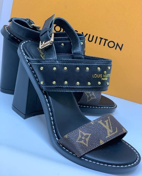 Louis Vuitton Platform Sandals Green Python ref.120474 - Joli Closet