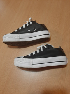 converse all star negras plataforma cuero converse all star negras plataforma cuero