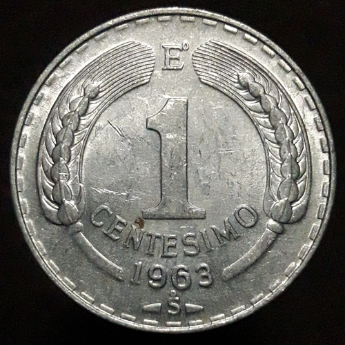 Moneda Chile 1 Centésimo 1963 