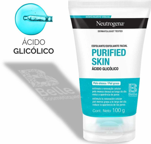 Esfoliante Facial Neutrogena Purified Skin - 100g Tipo de pele Normal
