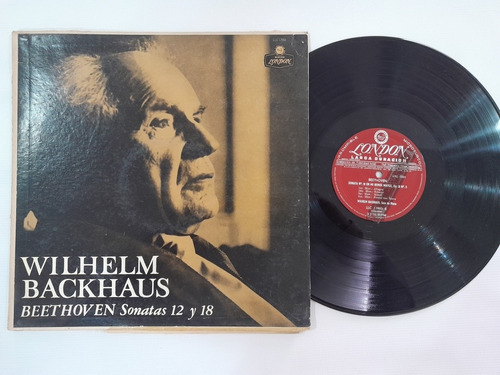 1331 Disco Vinilo Wilhelm Backhaus Beethoven Sonatas 12 Y 18