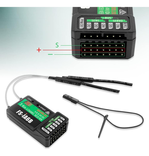 Receptor Flysky Fs-ia6b 6 Canales 2.4g Ibus Compatible