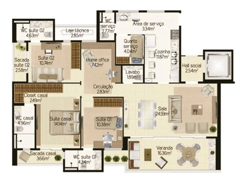 Imagem 17 de 22 de Apartamento À Venda Com 138 Metros No Guararapes - Ed.imperator