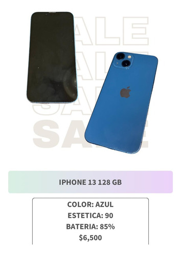 Apple iPhone 13 (128 Gb) - Azul (Usado)