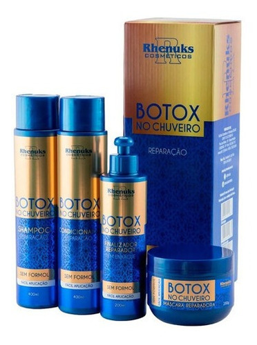 Kit Capilar Botox De Chuveiro Rhenuks - Reparação Total