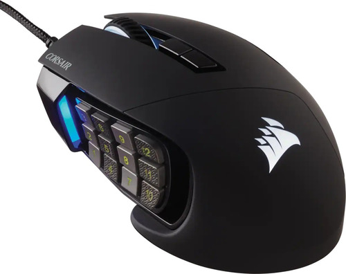 Mouse Gamer Corsair Óptico Scimitar Rgb Elite Negro 18000dpi