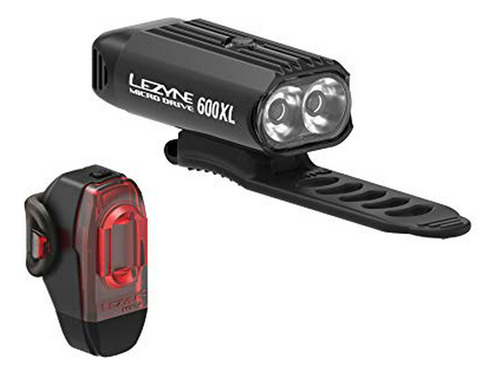 Lezyne Micro Drive 600xl & Stick Drive Bicycle Front And Rea