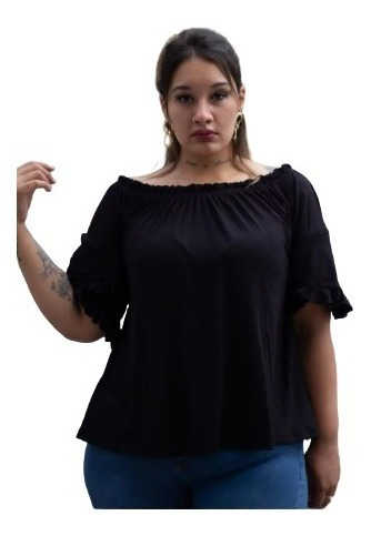 Imagen 1 de 1 de Camisola De Crep Paisana Elegante , Talles Granes/especiales